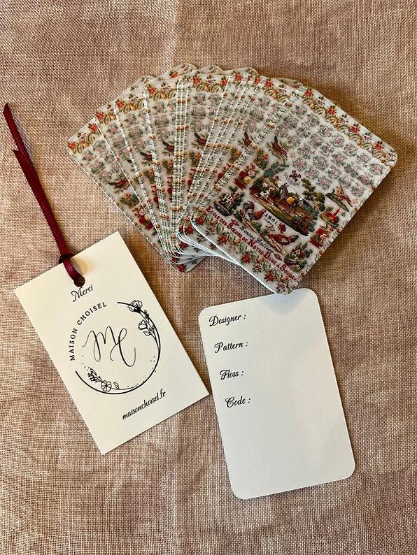MAISON CHOISEL -Lady's Companion - Louise Lallier - Reflets de Soie - Tin Box, 20 Floss Drops, Needle Minder, and Small Round Tin Box