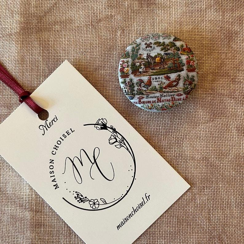 MAISON CHOISEL -Lady's Companion - Louise Lallier - Reflets de Soie - Tin Box, 20 Floss Drops, Needle Minder, and Small Round Tin Box