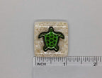 BEAU VERRE ART "Sea Turtle Needle Minder"  Fused Glass Magnet  Summer, Beach,  Needleminder  One-of-a-Kind, Handcrafted 5347