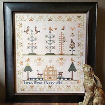 THE WISHING THORN "Sarah Flear Sampler 1806"  Counted Cross Stitch Pattern  Reproduction Sampler, Chart, Pattern Only