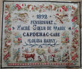 Reflets de Soie ~ Louisa Barny 1892 ~ Counted Cross Stitch Pattern, Chart, Antique French Sampler Reproduction, Pattern Only