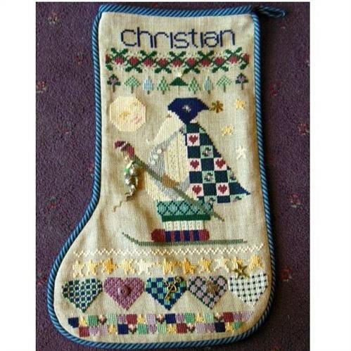 SHEPHERD'S BUSH PRINTWORKS "Christian's Stocking" Cross Stitch Pattern, Christmas, Pattern Only