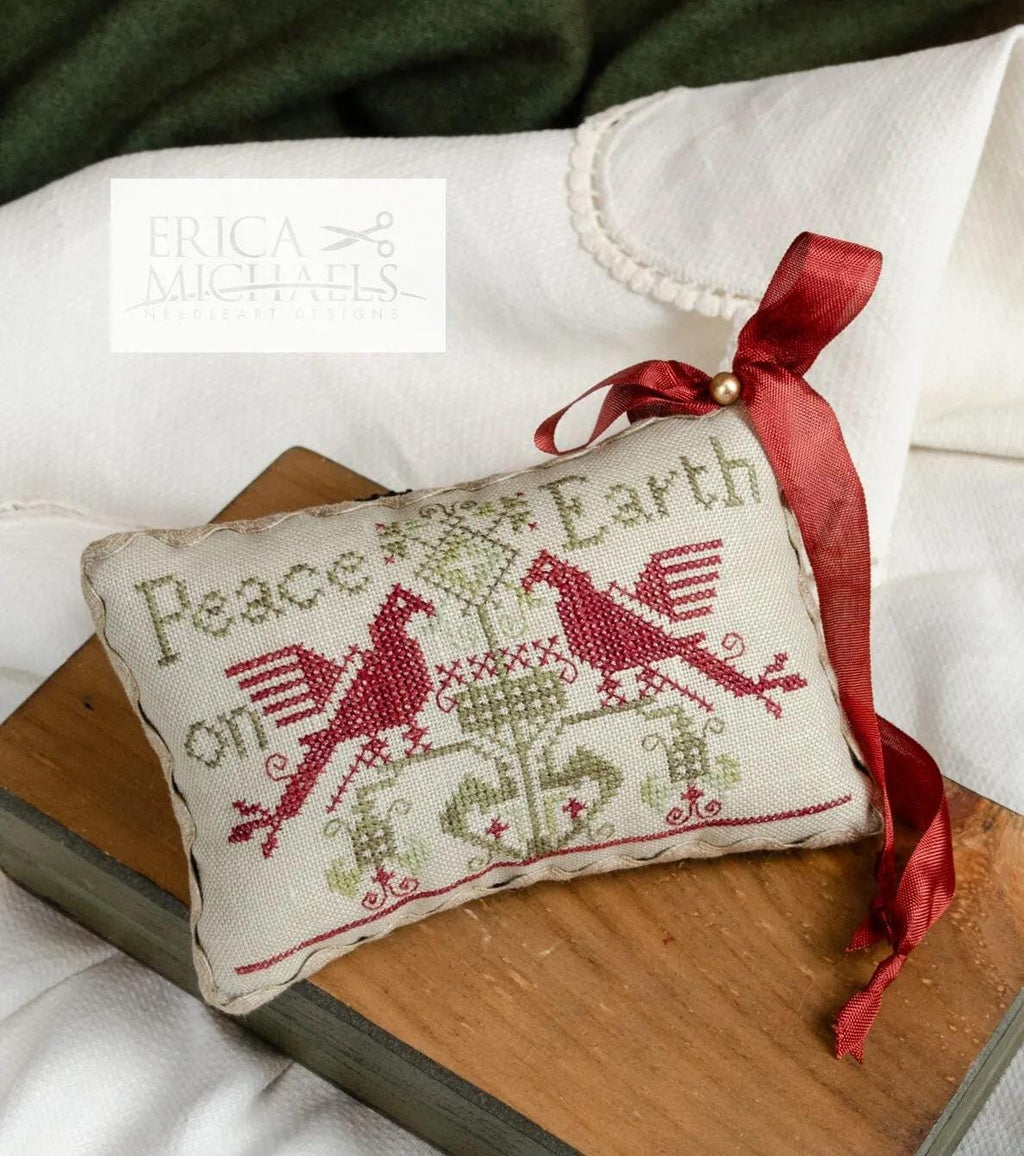 ERICA MICHAELS "Peace On Earth" Counted Cross Stitch Pattern, Chart, Pattern Only