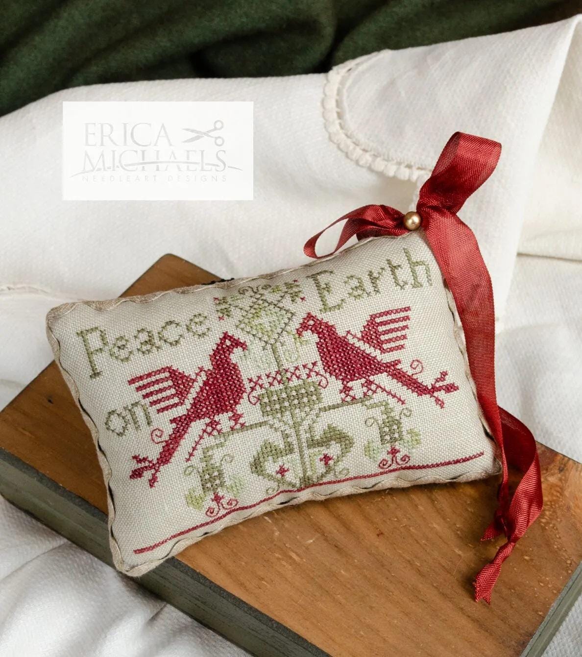 ERICA MICHAELS "Peace On Earth" Counted Cross Stitch Pattern, Chart, Pattern Only