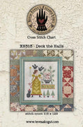 TERESA KOGUT "Deck The Halls"  Counted Cross Stitch Pattern  Winter, Christmas, folk art, Pattern Only