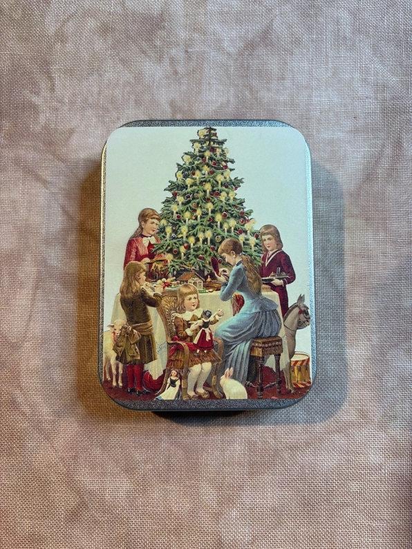 MAISON CHOISEL - Limited Edition Lady's Companion Noel 2024 - Tin Box - Includes Round Boxes, Buttons & Charms - 4.33" x 3.15" x 0.95"
