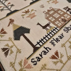THE WISHING THORN "Sarah Flear Sampler 1806"  Counted Cross Stitch Pattern  Reproduction Sampler, Chart, Pattern Only
