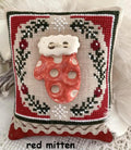 ROVARIS ~ "Red Mitten Little Ornament Kit" Counted Cross Stitch Pattern + KIT, Christmas, Handmade from Samone, Italy