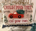 ROVARIS ~ "Christmas Tree Sign Kit" Counted Cross Stitch Pattern + KIT, Handmade from Samone, Italy