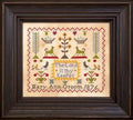 Hands Across The Sea Samplers  "Mary Ann Groom 1876"  Counted Cross Stitch Pattern  Sampler  Pattern Only