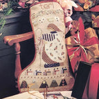 SHEPHERD'S BUSH PRINTWORKS "Teri's Stocking" Counted Cross Stitch Pattern, Christmas, Santa, Sampler, Pattern Only