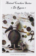 STACY NASH PRIMITIVES "Animal Crackers Series - Dr Raven" Counted Cross Stitch Pattern, Cute Little Bunny, Halloween, Pattern Only