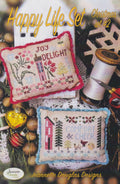 JEANNETTE DOUGLAS DESIGNS "Happy Life Set - Christmas Set #2", Counted Cross Stitch Pattern, Joy, Delight and Comfort, Pattern Only