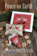 ERICA MICHAELS DESIGNS "Peace On Earth"  Counted Cross Stitch Pattern  Christmas, Sampler, Pattern Only