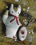 STACY NASH DESIGNS "Animal Crackers - Blizzard" Counted Cross Stitch Pattern, Sweet Winter Fox with A Cup of Cocoa, Pattern Only
