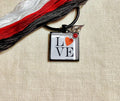 ZIGGY'S  DESIGNS "Love Thread Keep"  Valentine's Day Thread Keep with Charms, Needlework Accessories