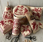 TWIN PEAK PRIMITIVES "Projection of Love" Counted Cross Stitch Pattern, 7 Designs, Valentine, Patterns Only