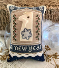 ROVARIS ~ "A New Year Little Ornament Kit" Counted Cross Stitch Pattern + KIT, Happy New Year, Handmade from Samone, Italy