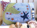 ROVARIS "Mermaid Kiss" Counted Cross Stitch Pattern and Silver CHARM Included, Summer, Pattern Only