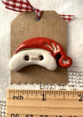 Rovaris ~ Christmas Ceramic Buttons, Christmas Hat, Handmade from Samone, Italy