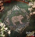 DARLING & WHIMSY DESIGNS "Quirky Quaker Polar Bear" Counted Cross Stitch Pattern, Chart, Pattern Only