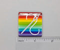BEAU VERRE ART "Needle & Thread Needle Minder"  Fused Glass  Magnet  Needleminder  One-of-a-Kind, Handcrafted 5648