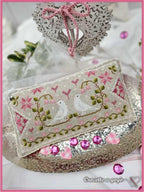 CROCETTE A GOGO "Birds In Love"  Counted Cross Stitch Pattern  Valentine's Day, Hearts, Paper Pattern