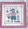 TRALALA "Un Chat En Hiver" (A Cat In Winter) Counted Cross Stitch Pattern, Flowers, Birdhouse, Chart, Pattern Only
