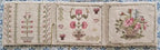 SAMPLERS NOT FORGOTTEN "1830's Rose Basket Needlebook" Counted Cross Stitch Pattern, 3 Patterns, Market 2025