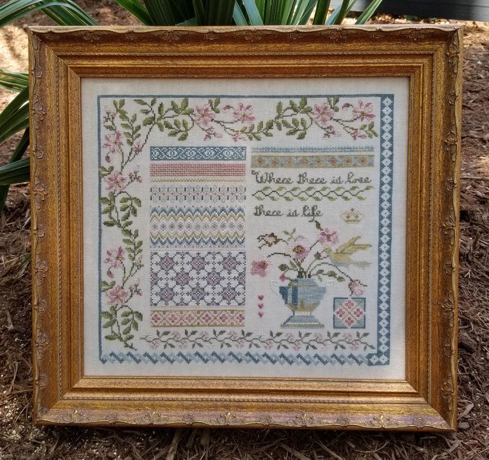 SAMPLERS NOT FORGOTTEN "Humming Bird's Garden" Counted Cross Stitch Pattern, Market 2025