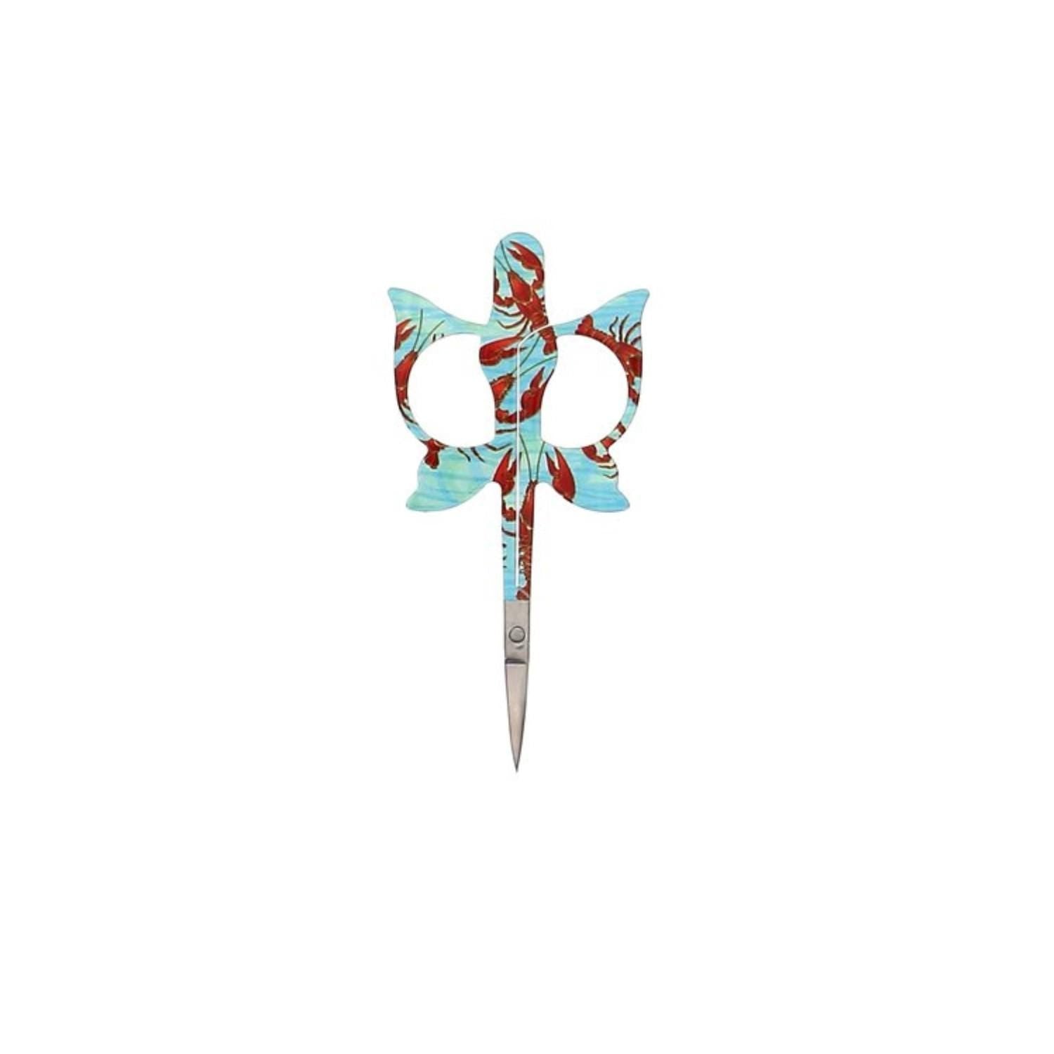 BOHIN Embroidery Fancy Scissors - "Sea World Collection - Lobster" 4" Long, Imported From Bohin France