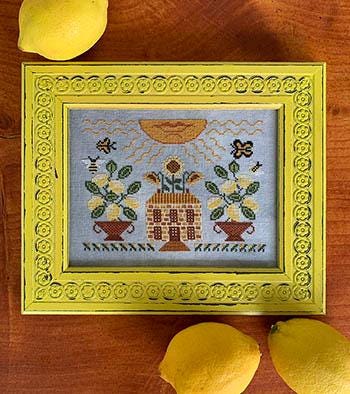 CARRIAGE HOUSE SAMPLINGS "Lemon Yellow" Counted Cross Stitch Pattern, Nashville Needlework Market 2025