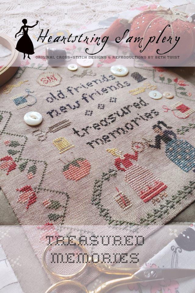 HEARTSTRING SAMPLERY "Treasured Memories" Counted Cross Stitch Pattern, Chart, Sampler, 2025 Nashville Market, Pattern Only