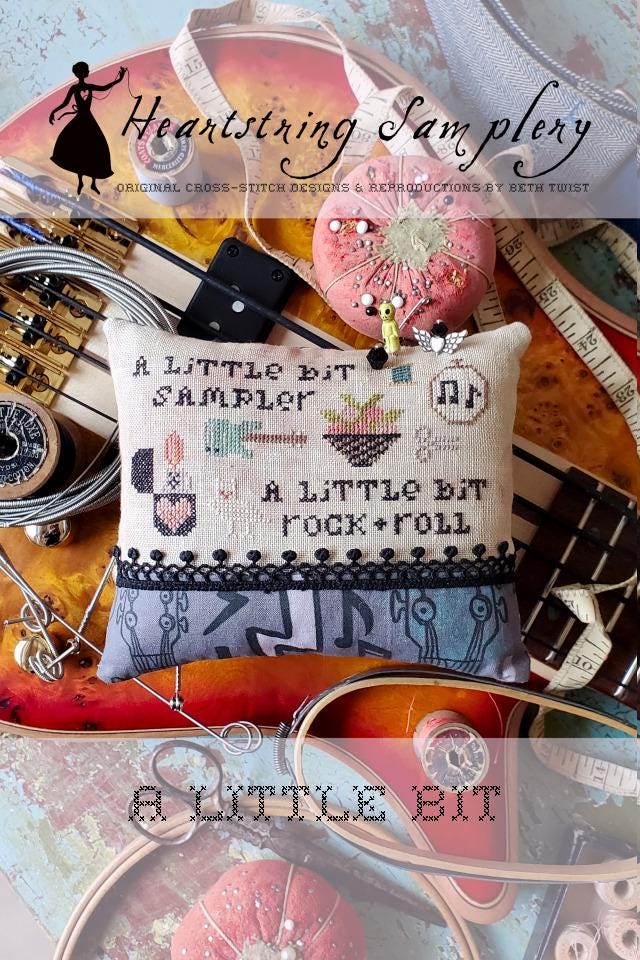 HEARTSTRING SAMPLERY "A Little Bit" Counted Cross Stitch Pattern, Chart, Sampler, 2025 Nashville Market, Pattern Only