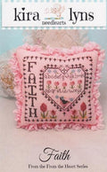 KIRALYNS NEEDLEARTS "Faith" Counted Cross Stitch Pattern, Heart Series, Pattern Only