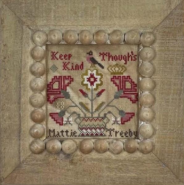NEEDLEMADE DESIGNS "Keep Kind Thoughts" Counted Cross Stitch Pattern, Sampler, Pattern Only