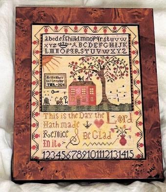 HANDS TO WORK "This Is The Day" Counted Cross Stitch Pattern, Chart, Sampler, Pattern Only