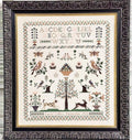 FOX AND RABBIT "Fanny Collins" Counted Cross Stitch Pattern, Sampler, Chart, Pattern Only