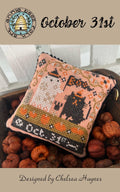 ANNIE BEEZ Folk Art "October 31st" Counted Cross Stitch Pattern, Chart, Needlework, Pattern Only