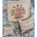 SAMPLERS NOT FORGOTTEN "1830's Rose Basket Needlebook" Counted Cross Stitch Pattern, 3 Patterns, Market 2025