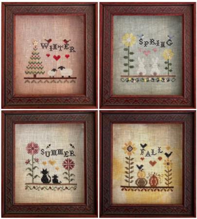 HAYSTACK STITCHING "Seasons" Counted Cross Stitch Pattern, Chart, Nashville Market 2025, Pattern Only
