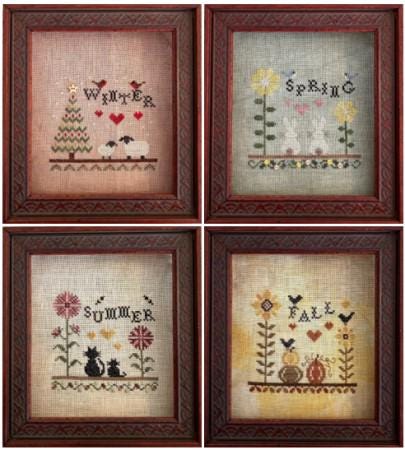 HAYSTACK STITCHING "Seasons" Counted Cross Stitch Pattern, Chart, Nashville Market 2025, Pattern Only