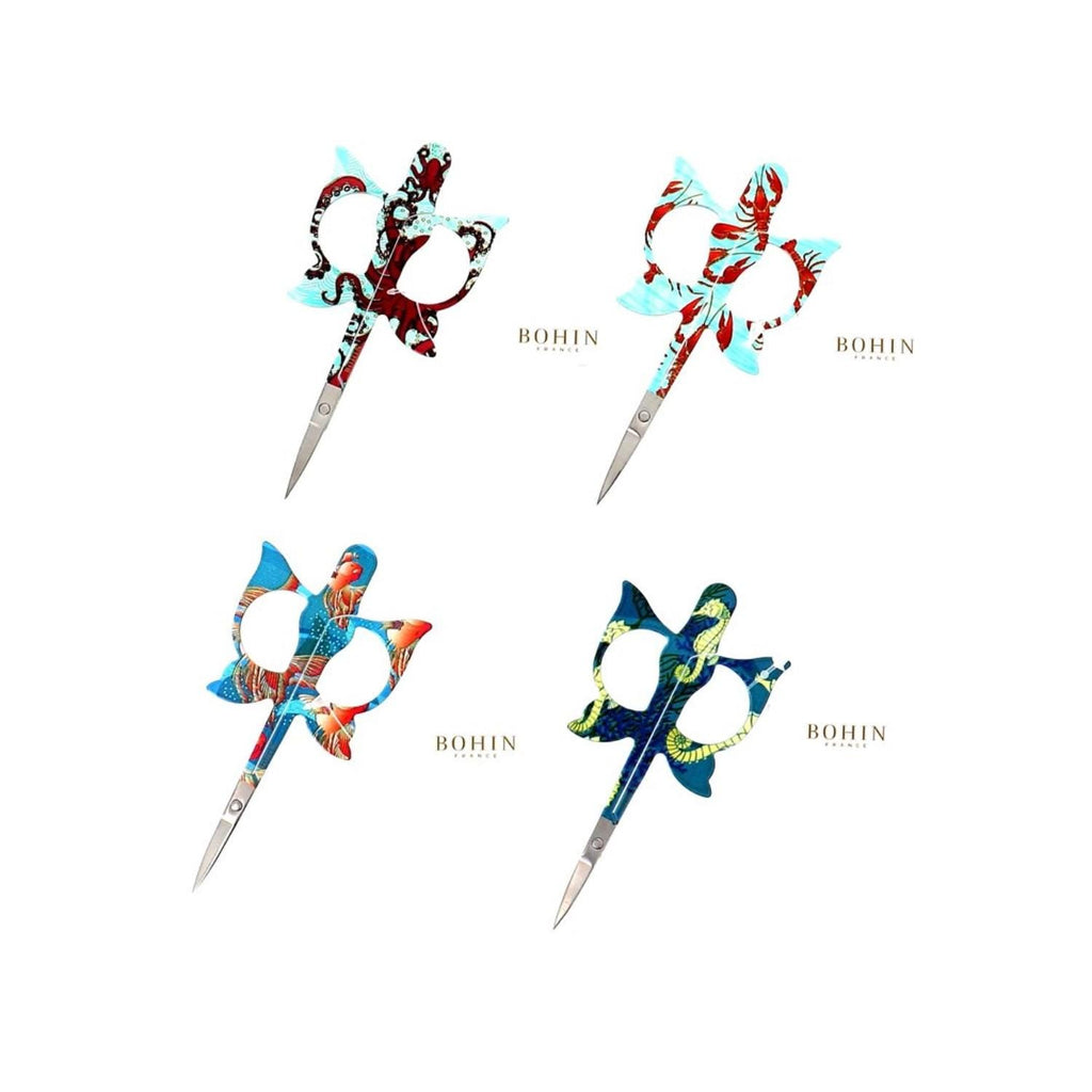 BOHIN Embroidery Fancy Scissors - "Sea World Collection - Lobster" 4" Long, Imported From Bohin France