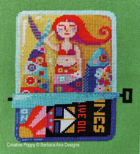 BARBARA ANA DESIGNS "Canned Beauty" Counted Cross Stitch Pattern, Chart, Paper Pattern