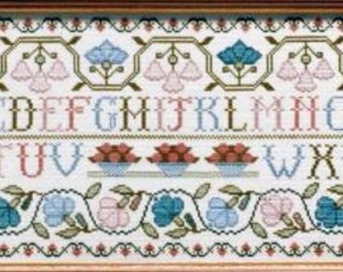 Moira Blackburn Traditional Sampler Chart "Alphabet Sampler" Counted Cross Stitch Pattern, Chart, Sampler, Pattern Only