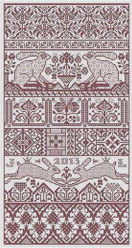 LONG DOG SAMPLERS "Hare Presumptive"  Counted Cross Stitch Pattern  Sampler, Chart, Pattern Only