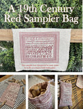 NEEDLEWORK PRESS "A 19th Century Red Sampler Bag" Counted Cross Stitch Pattern, NeedleWorkPress, Nashville Market 2025, Pattern Only