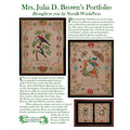 NEEDLEMADE DESIGNS "Mrs. Julia D Brown's Portfolio" Counted Cross Stitch Pattern, Sampler, Nashville Needlemarket 2025, Pattern Only