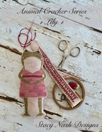 STACY NASH PRIMITIVES "Cracker Crumbs Series - Lily" Counted Cross Stitch Pattern, Cute Little Frog, 2025 Nashville Market, Pattern Only