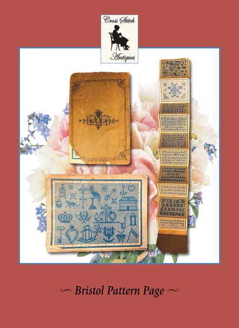 CROSS STITCH ANTIQUES "Bristol Pattern Page" Counted Cross Stitch Pattern, Antique Sampler Reproduction, Nashville Market 2025, Pattern Only